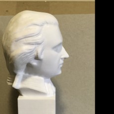 Picture of print of Bust of Mozart at The Réunion des Musées Nationaux, Paris