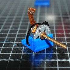 Picture of print of Floppy disk drive stepper motor mount