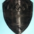Hyrule shield, split image