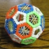 Truncated icosahedron puzzle print image