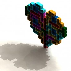 Picture of print of Tetris parts planters set