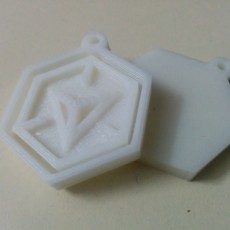 Picture of print of Ingress Logo Keychain