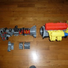 Picture of print of Complete working model, 4 cylinder engine, transmission, and transfer case. Educational Toy