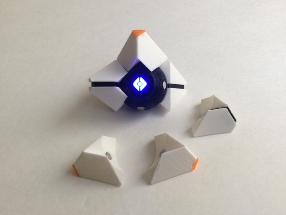 Destiny Ghost (SMALL) Fully Detailed Model, LED Illuminated, Fully printable without supports!