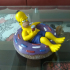 Homer with integrated support print image