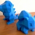 Low-Poly Totodile print image