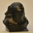Bust of Eleonora Duse at The Gallery of Modern Art of the Palazzo Pitti in Florence, Italy print image