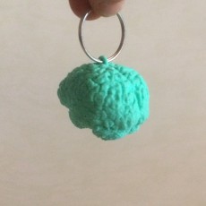 Picture of print of Keyring pendant human brain