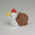 Christmas Waving Snail! image