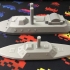 USS Cairo and CSS Neuse ironclads print image