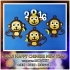 2016 HAPPY CHINESE NEW YEAR-YEAR OF The MONKEY Keychain / Magnets image