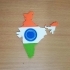 Map of India with flag colour image