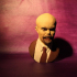 Bust of Lenin at the Islington Museum, London print image