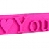 Personalised USB flash drive - 3D printed I LOVE YOU shaped image