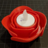 White Rose Tealight Candleholder print image
