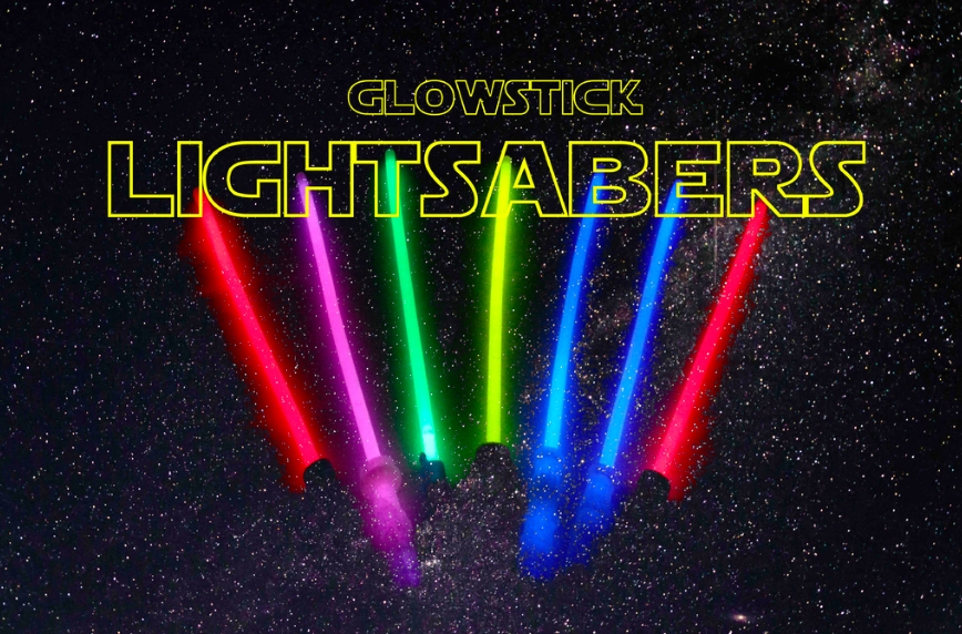 Lightsabers with glow sticks