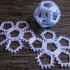Customizable hinge/snap Dodecahedron net image