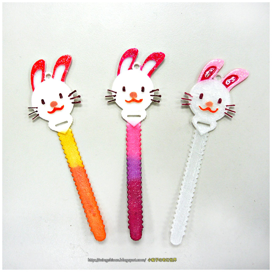 Bunny Cable Holder / Bookmarks - Nylon Filament