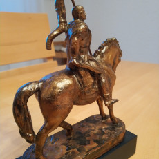 Picture of print of Decebalus Equestrian Statue in Deva, Romania