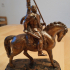 Decebalus Equestrian Statue in Deva, Romania print image