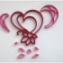 Quilling heart. image