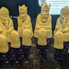 Picture of print of The Lewis Chessmen at The National Museum of Scotland