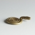 Gold weight in the form of a plain coiled snake with raised head at The British Museum, London image