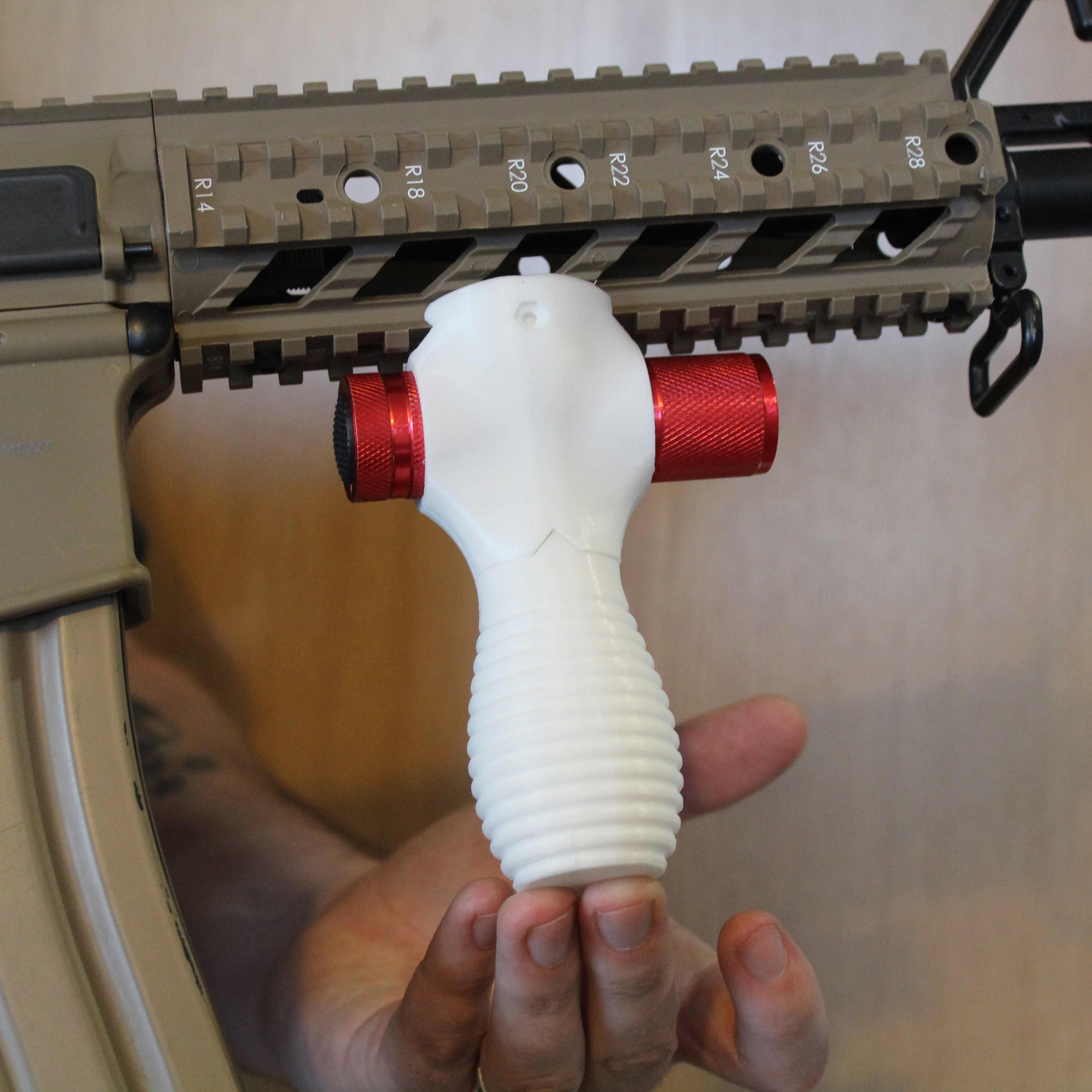 Vertical Foregrip with Flashlight