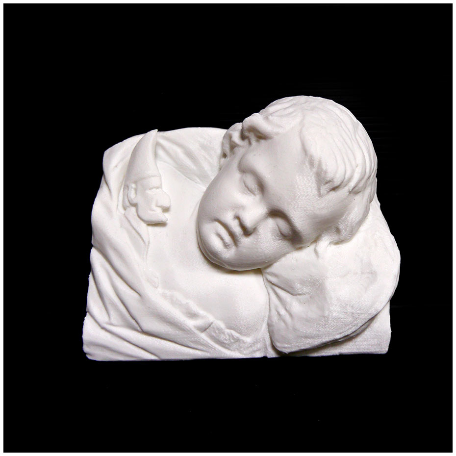 Head of a Sleeping Child at The Usher Gallery, Lincoln