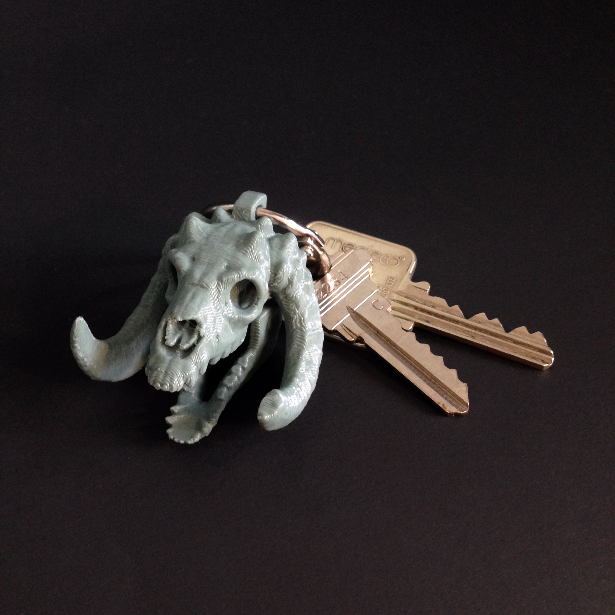 'Sleeping Bag' Mini Skull Charm, by 3DKitbash