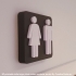 Toilet signs (dual-colour modular parts) image