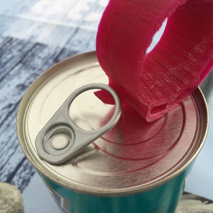 3D Printable Easy open ring pull and screw top bottle opener by Reg Taylor
