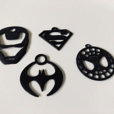 Picture of print of Superhero Keychains