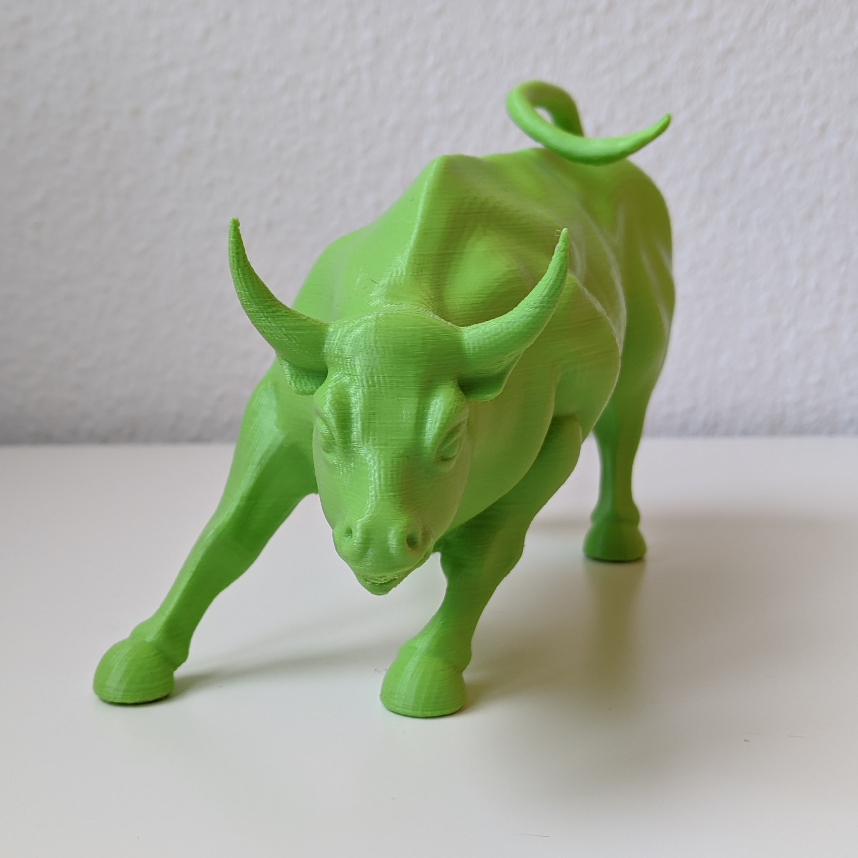 gået i stykker fortjener væske 3D Printable Wall Street Bull by Logan Rose