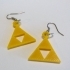 Legend of Zelda Triforce Earrings image