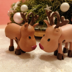 Picture of print of Small Jointed Reindeer