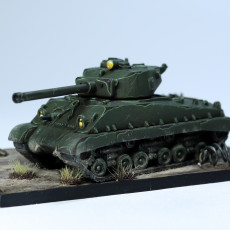 Picture of print of Sherman M4A3 76 mm 1:100 scale