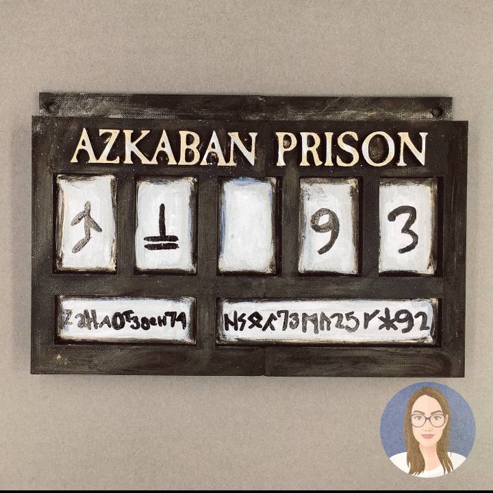 3D Printable Prison of Azkaban Sign by Amie Dansby
