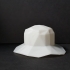 Low poly fisher hat image