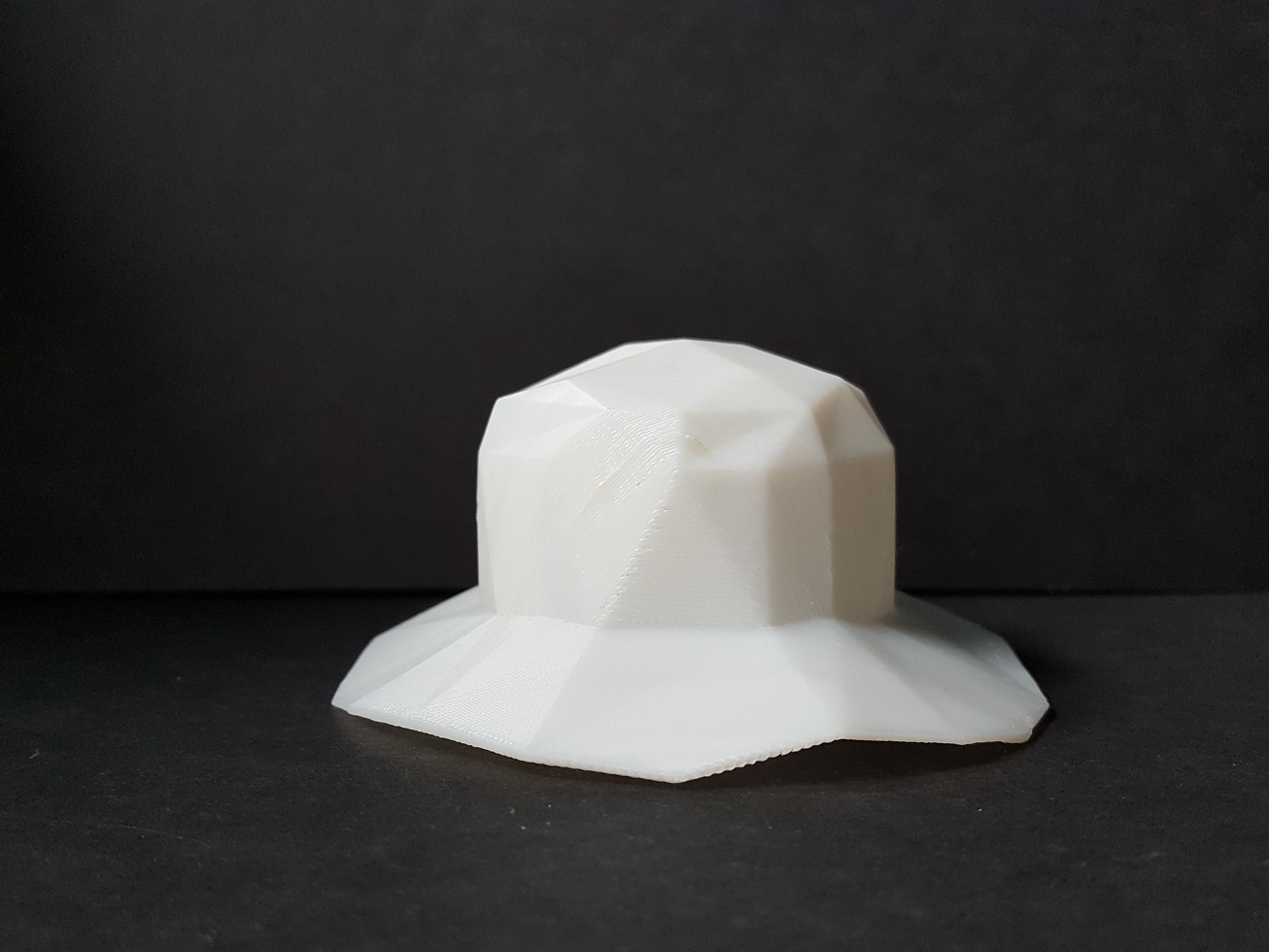 Low poly fisher hat