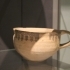 Cycladic pottery cup with a strap handle at The British Museum, London image
