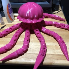 Picture of print of Articulated Jellyfish! Ball-joint articulated octopus Remix!