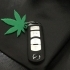 Cannabis Leaf Keychain image