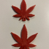 Cannabis Leaf Keychain print image