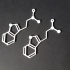 DMT Molecule Earrings/Necklace image