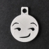 Smirking Emoji Keychain Charm image