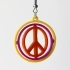 Gyro earrings with Peace sign image