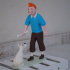 Tintin and Snowy print image