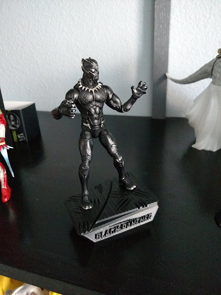 Black Panther Display Stand for Marvel Legends BLk Panther figures