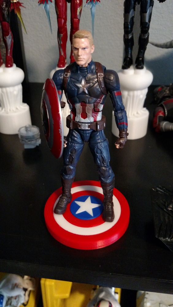 Captain America Display Stand for Marvel Legends Figures